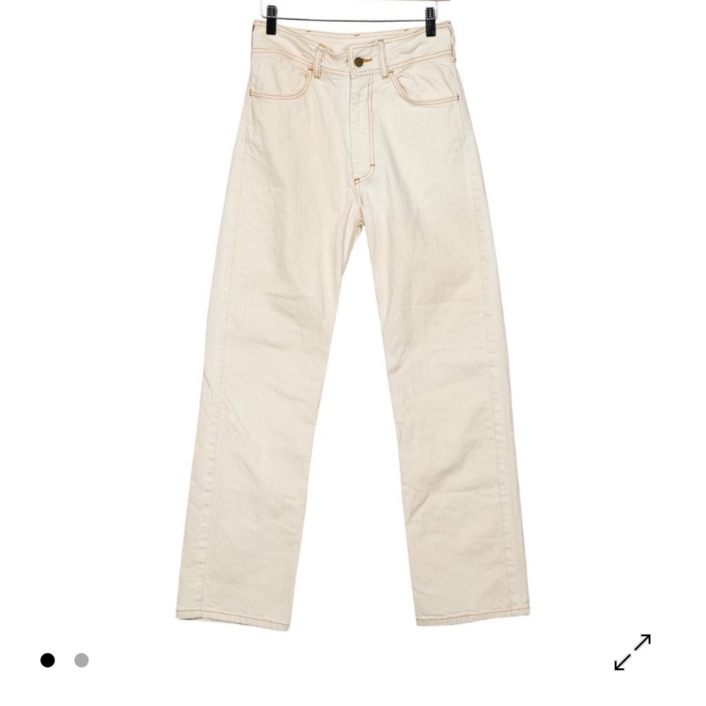 Creatures of comfort high rise salt tone denim